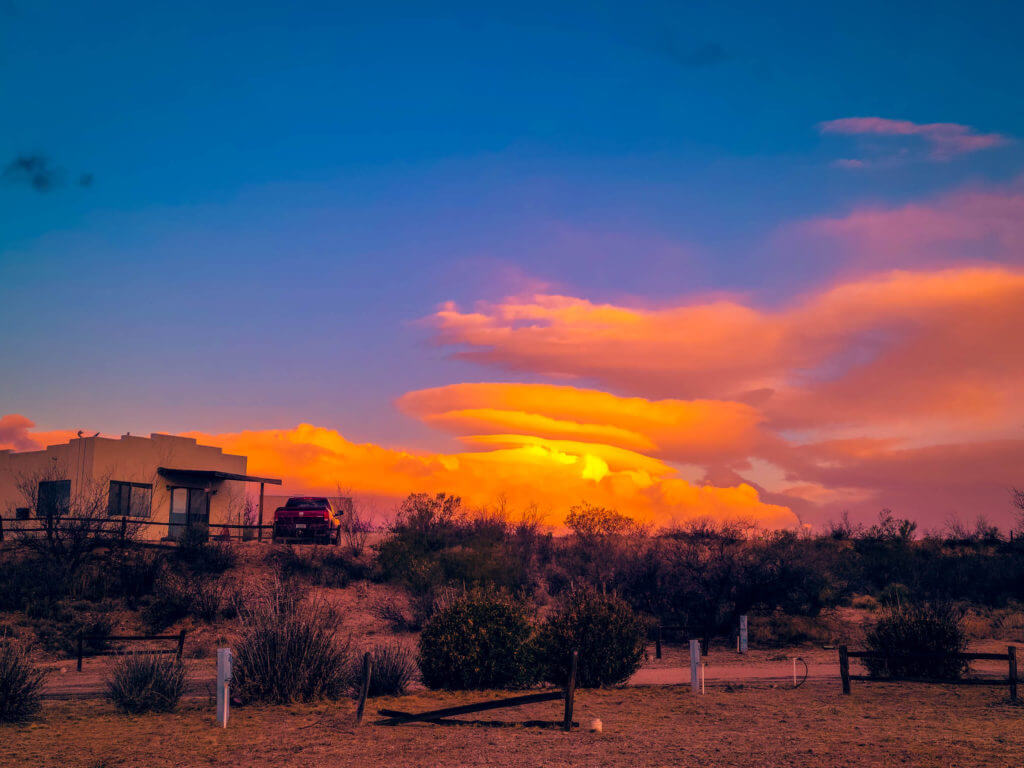 Lenticular cloud formation in Arizona.