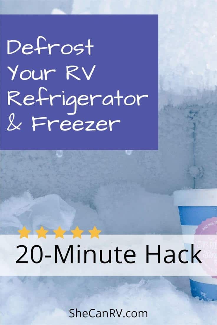 Defrost rv freezer